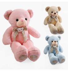 М`яка іграшка M 18124 (25) 3 кольори, “Ведмедик”, 26х45х80 см, бантик, ВИДАЄТЬСЯ ТІЛЬКИ МІКС ВИДІВ