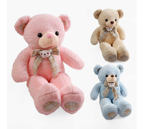 М`яка іграшка M 18124 (25) 3 кольори, “Ведмедик”, 26х45х80 см, бантик, ВИДАЄТЬСЯ ТІЛЬКИ МІКС ВИДІВ