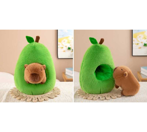 М`яка іграшка M 18187 (50) "Капібара в авокадо", висота 43 см, наповнювач: синтепон