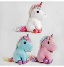 М’яка іграшка "Єдиноріг" D 34585 (200) ВИДАЄТЬСЯ МІКС ВИДІВ, 3 кольори, 23 см