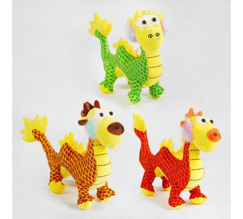 М`яка іграшка M 16277 (100) 3 кольори, “Дракон”, висота 30 см, ВИДАЄТЬСЯ ТІЛЬКИ МІКС ВИДІВ