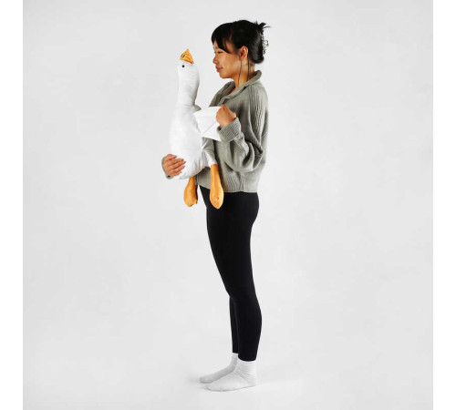 гр М`яка іграшка "Гусак-обіймак" 15049 (20) розмір 70 см, колір білий, наповнювач холофайбер