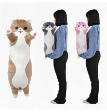 гр М`яка іграшка "Кіт Батон" К43265 (1) довжина 70 см, у пакеті ВИДАЄТЬСЯ МІКС ВИДІВ