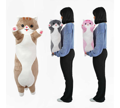 гр М`яка іграшка "Кіт Батон" К43265 (1) довжина 70 см, у пакеті ВИДАЄТЬСЯ МІКС ВИДІВ