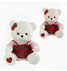 М`яка іграшка M 17381 (30) 2 кольори, “Ведмедик”, висота у сидячому положенні 46 см, у пакеті
