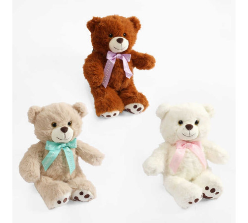 М`яка іграшка M 18480 (150) 3 кольори, “Ведмедик”, висота: 36 см, ВИДАЄТЬСЯ МІКС