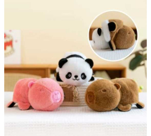 М`яка іграшка M 18466 (300) 2в1, двостороння, вивернушка, довжина 21 см, ВИДАЄТЬСЯ ТІЛЬКИ МІКС ВИДІВ