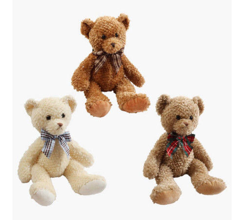 М`яка іграшка M 18494 (80) 3 види, “Ведмідь”, висота у сидячому положенні 30 см, ВИДАЄТЬСЯ ТІЛЬКИ МІКС ВИДІВ