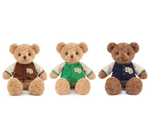 М`яка іграшка M 19265 (75) 3 види, “Ведмедик”, висота: 31 см, одяг знімається