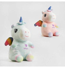 М'яка іграшка M 14675 (60) 2 кольори, "Єдиноріг", висота 36 см, у пакеті