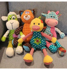 М`яка іграшка M 16308 (200) 4 види, тваринка, техніка печворк, висота 31 см, ВИДАЄТЬСЯ ТІЛЬКИ МІКС ВИДІВ