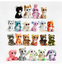 М`яка іграшка М 15961 (300) ВИДАЄТЬСЯ ТІЛЬКИ МІКС ВИДІВ, висота 22 см, окастик