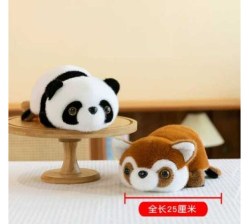 М`яка іграшка M 18467 (300) 2в1, "Панди", двостороння, вивернушка, довжина 21 см, пластикові очі