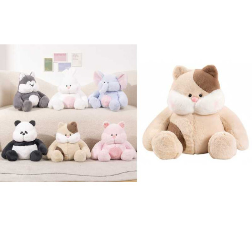 М`яка іграшка M 18766 (30) "Звірятко", середня висота 39 см, сидяча, пластикові оченята, ВИДАЄТЬСЯ ТІЛЬКИ МІКС ВИДІВ