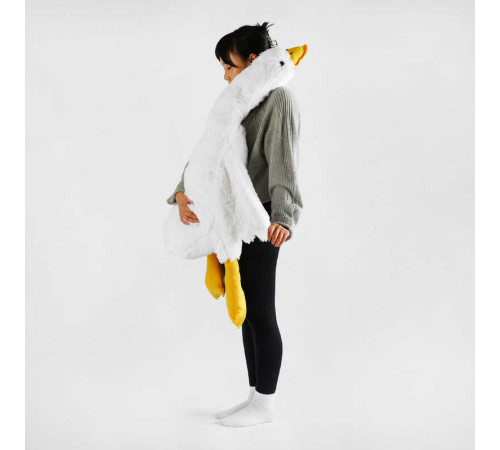 гр М`яка іграшка "Гусак-обіймак" 31933 (20) розмір 1,3м, колір білий, наповнювач холофайбер