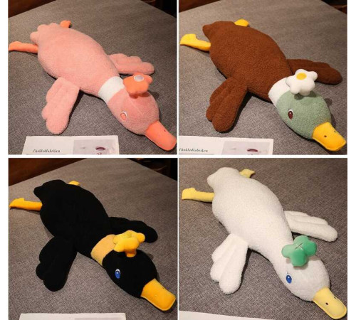 М`яка іграшка M 16969 (60) “Гусак з квіткою”, висота 85 см