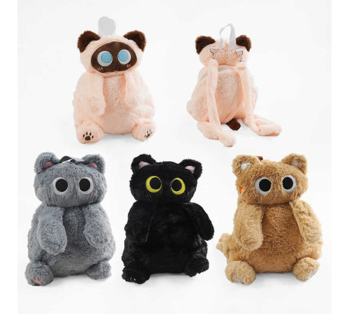 Рюкзак M 18289 (200) "Котик", висота 35см, 1 містке відділення, знімні регульовані ремінці, ВИДАЄТЬСЯ МІКС ВИДІВ