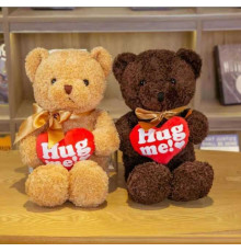 М`яка іграшка M 18523 (100) 2 кольори, "Ведмедик", висота - 50 см, сердечко