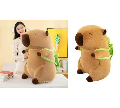 М`яка іграшка M 18193 (75) 37 см, “Капібара”, знімний рюкзачок