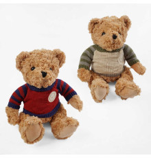 М`яка іграшка M 18500 (100) 2 види, “Ведмедик”, висота: 27 см, светр знімається