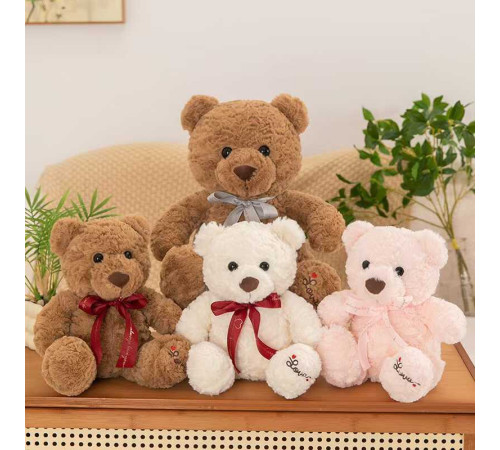 М`яка іграшка M 18535 (80) 3 кольори, “Ведмедик”, висота: 35 см, ВИДАЄТЬСЯ МІКС