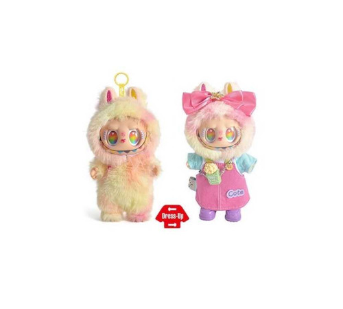 М`яка іграшка-брелок YF 004 A (120/2) герой, гумовий, висота 17 см, металеве кільце, знімний одяг, рухомі ручки та ніжки, бантик, в пакеті