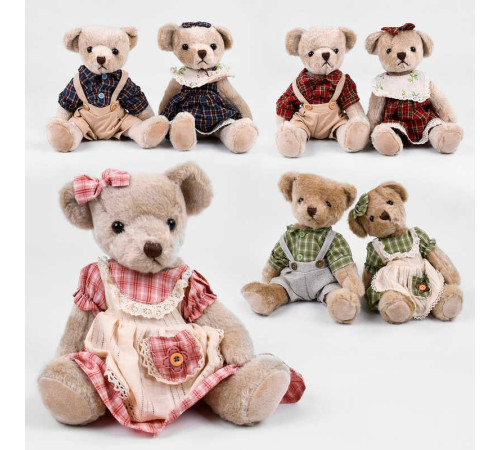 М’яка іграшка M 11086 (120) "Ретро ведмежа " ВИДАЄТЬСЯ МІКС ВИДІВ, 7 видів, висота 33 см