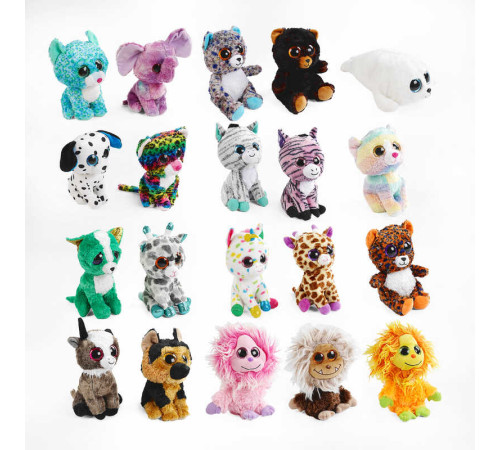 М'яка іграшка M 15170 (240) ВИДАЄТЬСЯ ТІЛЬКИ МІКС ВИДІВ, "Окастики", 19 см