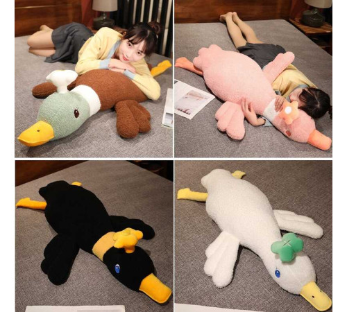 М`яка іграшка M 16970 (40) "Гусак з квіткою", висота 120см