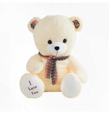 М`яка іграшка M 17384 (30) “Ведмідь”, висота у сидячому положенні 46 см, у пакеті