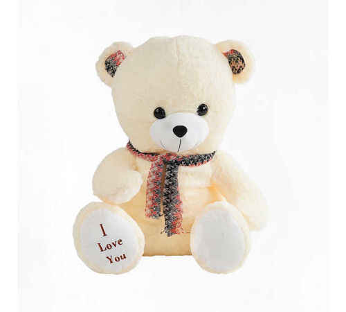 М`яка іграшка M 17384 (30) “Ведмідь”, висота у сидячому положенні 46 см, у пакеті
