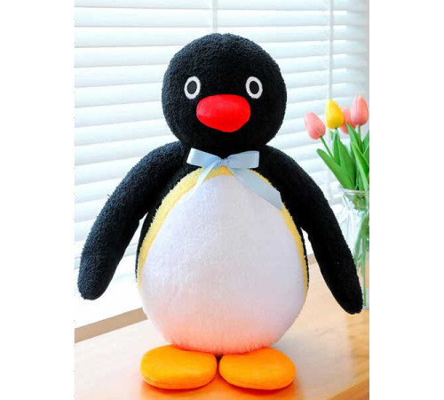 М’яка іграшка M 18270 (100) "Пінгвінчик", висота 37см, пришитий бантик