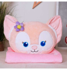 М`яка іграшка M 18285 (50) текстильна, довжина 42 см, плед