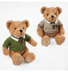 М`яка іграшка M 18508 (100) 2 види, “Ведмедик”, висота: 27 см, светр знімається