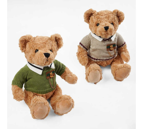 М`яка іграшка M 18508 (100) 2 види, “Ведмедик”, висота: 27 см, светр знімається