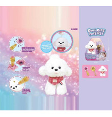 М’яка іграшка 933-175 E (12) “Собачка”, висота: 18 см, механічна паличка, звуки, вібрує, в коробці