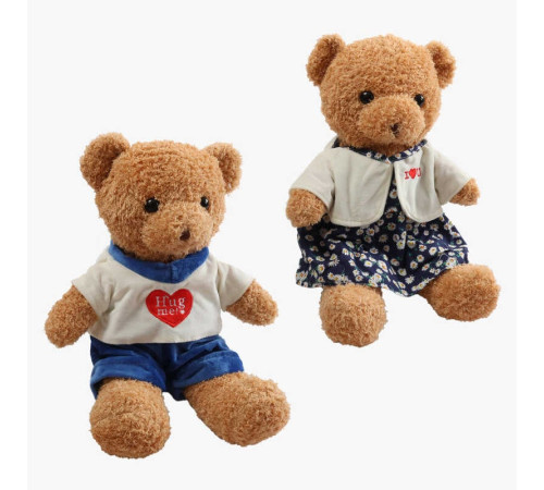 М`яка іграшка M 18524 (100) 2 види, “Ведмедик”, розмір - 30х15х44 см, знімний одяг