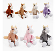 гр М`яка іграшка "Конячка" К52281 (1) сидить, висота: 23 см, в пакеті ВИДАЄТЬСЯ МІКС ВИДІВ