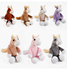 гр М`яка іграшка "Конячка" К52281 (1) сидить, висота: 23 см, в пакеті ВИДАЄТЬСЯ МІКС ВИДІВ