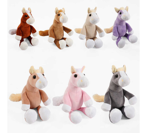 гр М`яка іграшка "Конячка" К52281 (1) сидить, висота: 23 см, в пакеті ВИДАЄТЬСЯ МІКС ВИДІВ