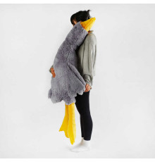 гр М`яка іграшка "Гусак-обіймак" 43873 (20) висота 160 см, колір сірий, наповнювач холофайбер