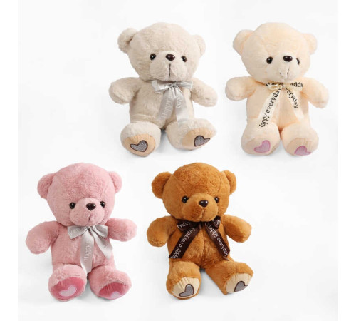 М`яка іграшка M 18537 (100) 4 кольори, “Ведмедик”, висота: 45 см, ВИДАЄТЬСЯ МІКС