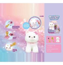 М’яка іграшка 933-176 E (12) “Кошеня”, висота: 18 см, механічна паличка, звуки, вібрує, в коробці