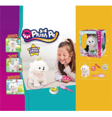 Улюбленець 933-191 E (12) “Собачка”, повідець-пульт керування, ходить, гавкає, рухає хвостиком, реагує на дотик та плескіт долонь, в коробці