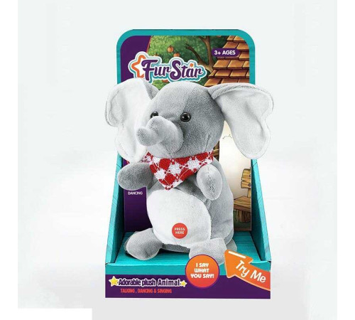 Інтерактивна іграшка T 833 (48) "Слоник", повторює голос, мелодії, в коробці