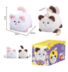 Інтерактивна тваринка 933-103 E (12) 2 види, “Котик”, звуки, кліпає очима, рухає хвостом, запис голосу, в коробці, ВИДАЄТЬСЯ МІКС