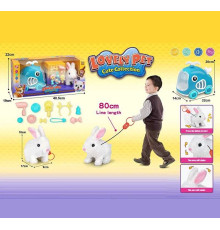 Улюбленець 926-3 (16/2) "Кролик", переноска, ходить, пищить, на повідці, аксесуари, в коробці