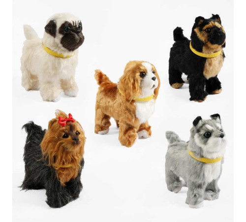 Інтерактивна іграшка M 19751 (72) видає звуки, мелодія, ходить, рухає головою та хвостом, реагує на дотик, нашийник, в пакеті, ВИДАЄТЬСЯ ТІЛЬКИ МІКС ВИДІВ