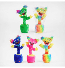 Інтерактивна іграшка С 53130 (100) "Кольоровий чудик", 4 види, звук, світло, функція запису голосу, танцює, h-35 см, в пакеті