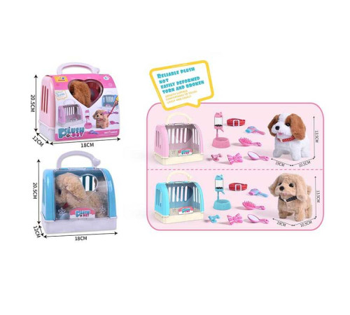 Улюбленець 810-102 (72/2) 2 види, звуки, ходить, аксесуари, переноска